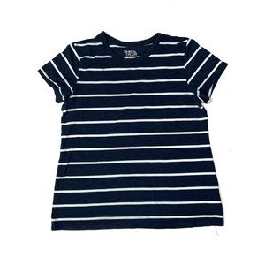 Time & Tru Navy / White Stripe T Shirt Sz S